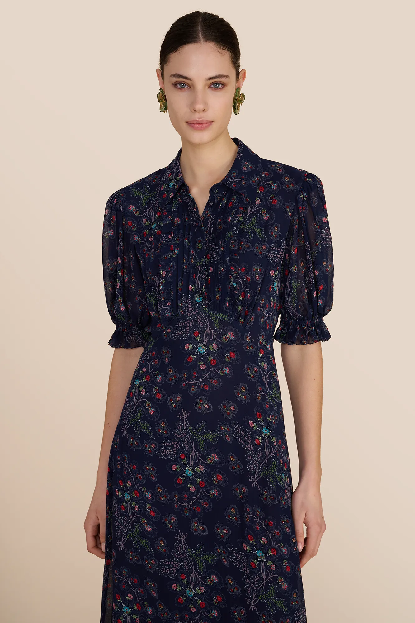 Ramona Navy Heart Dress sold by Beulah product image thumbnail 4