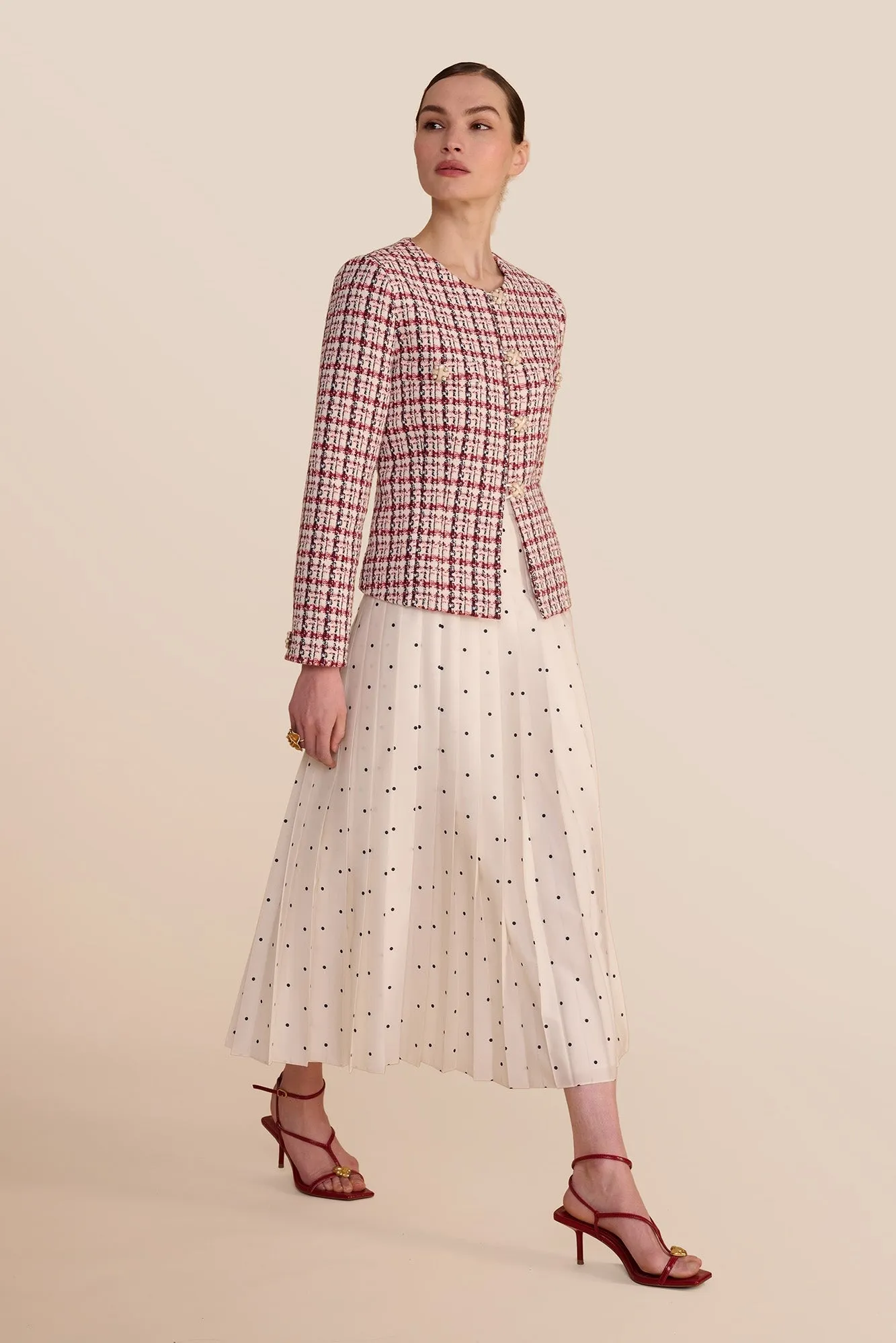 Charlotte Check Jacket sold by Beulah product image thumbnail 5