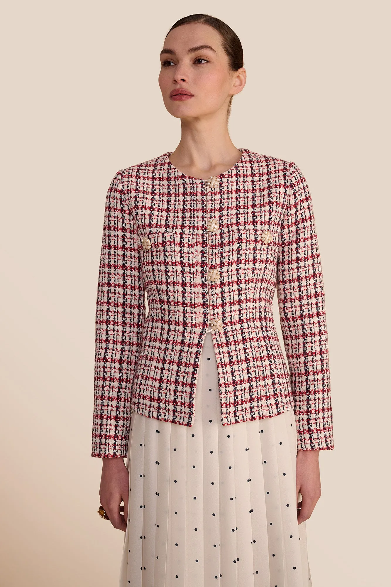 Charlotte Check Jacket sold by Beulah