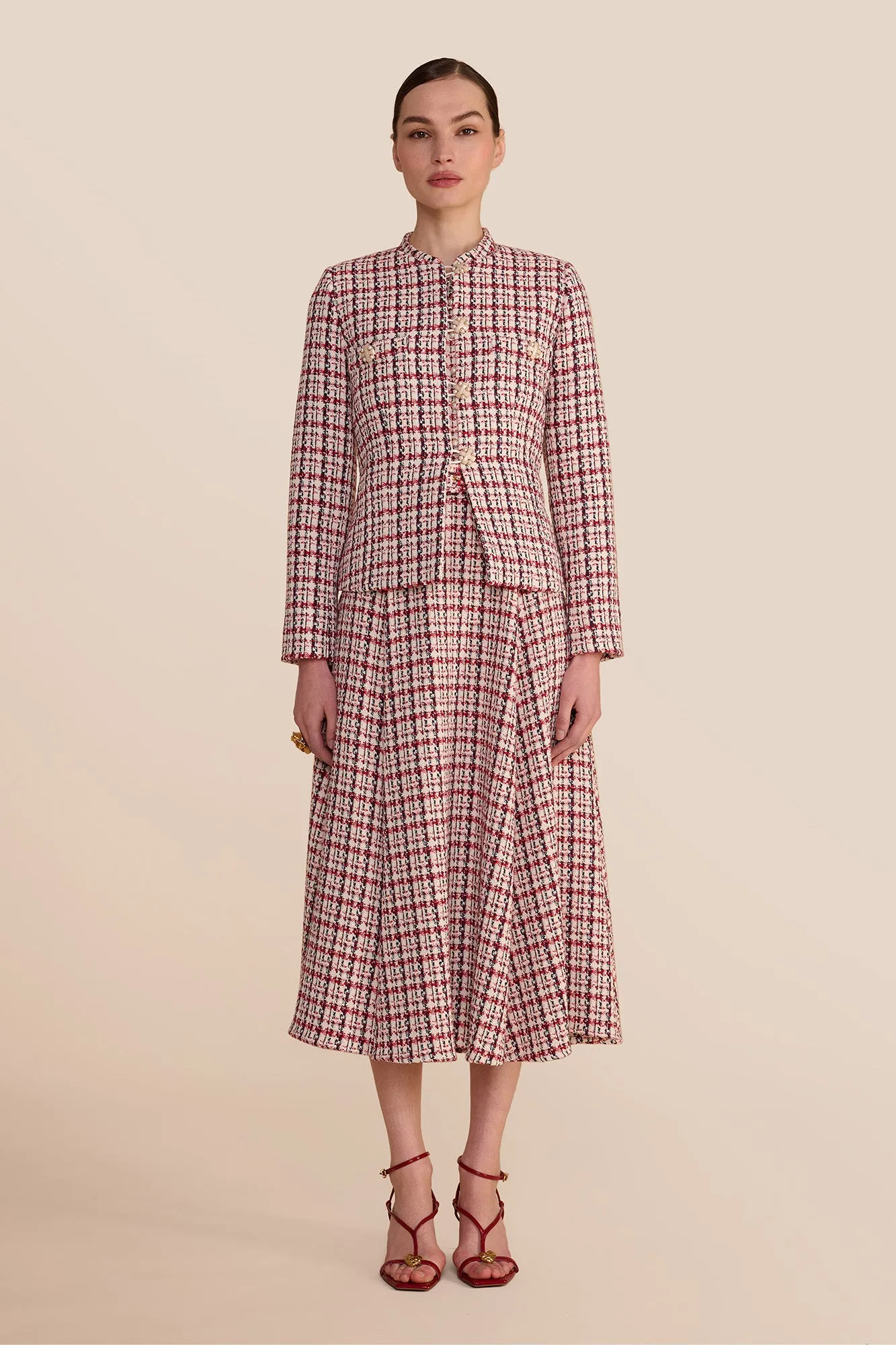 Charlotte Check Jacket sold by Beulah product image thumbnail 2