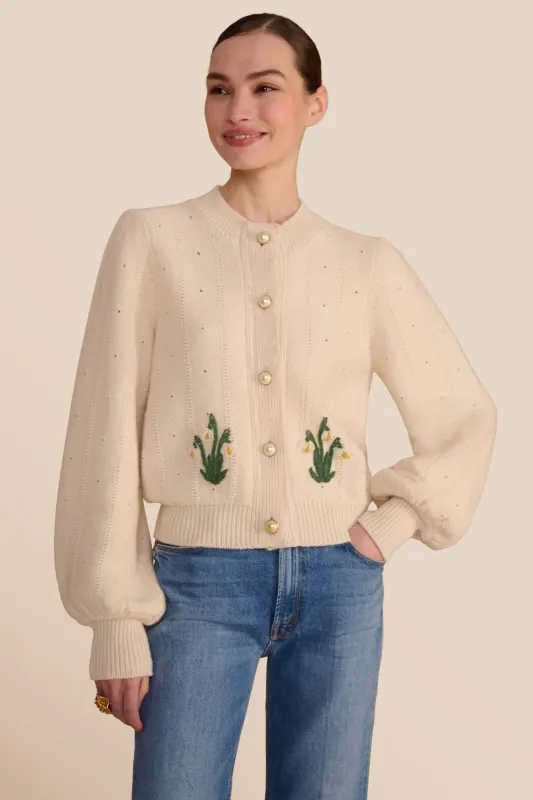 Lyra Ecru Cardigan made by Beulah