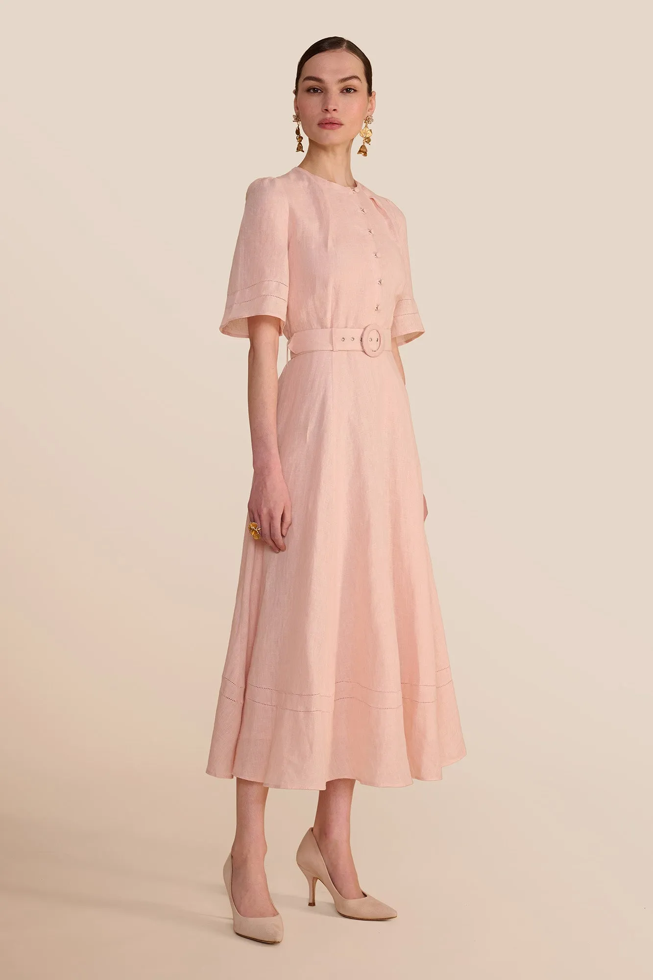 Aybra Linen Blush Dress sold by Beulah product image thumbnail 3
