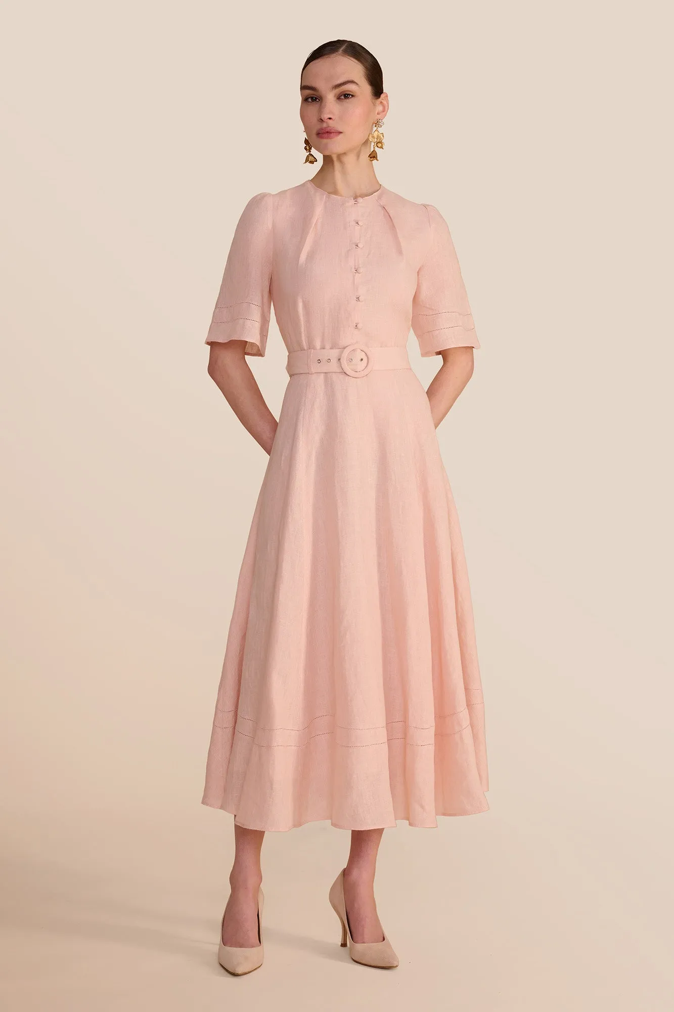 Aybra Linen Blush Dress sold by Beulah product image thumbnail 2