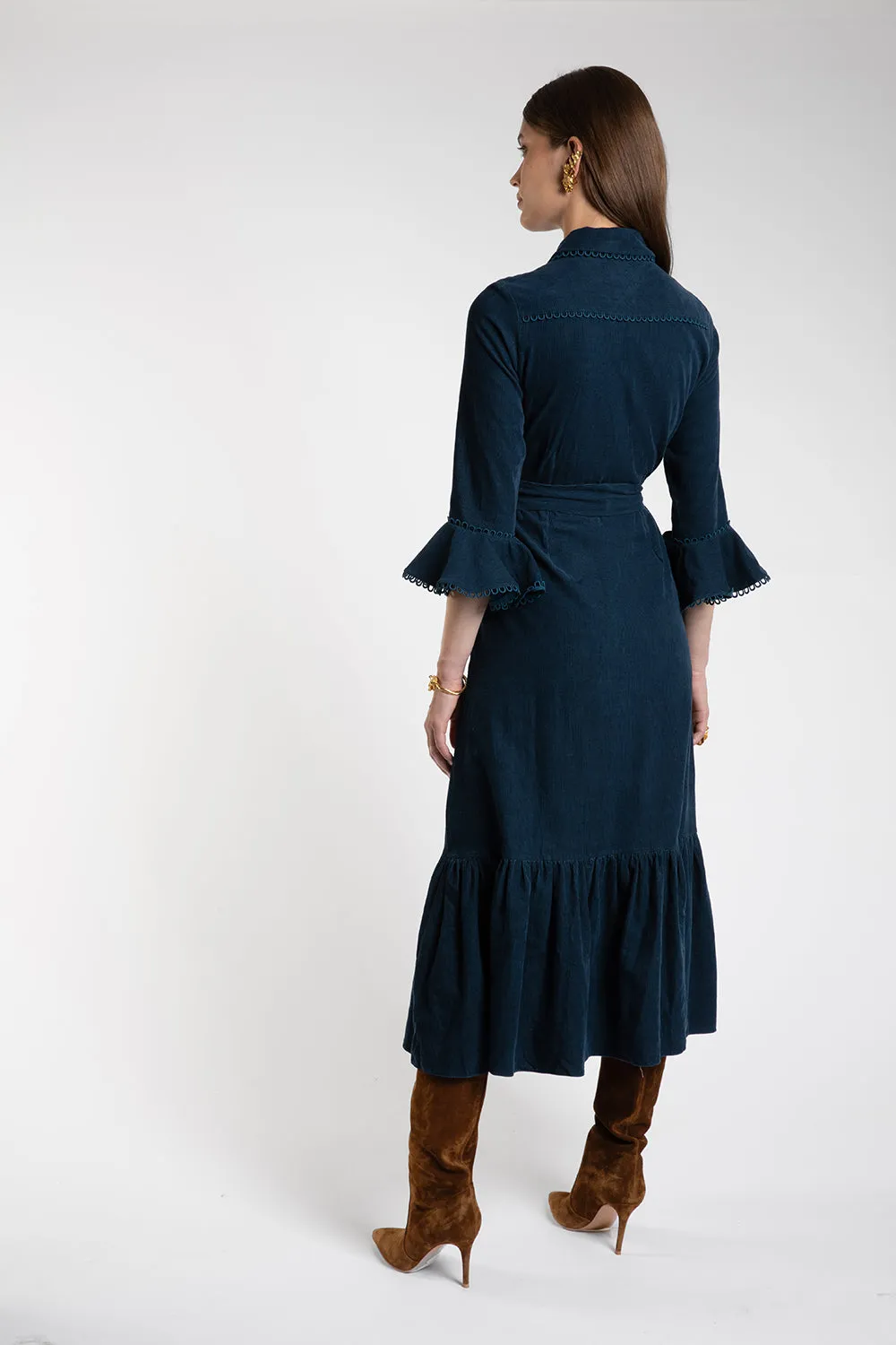 Nalini Petrol Blue Dress sold by Beulah product image thumbnail 3