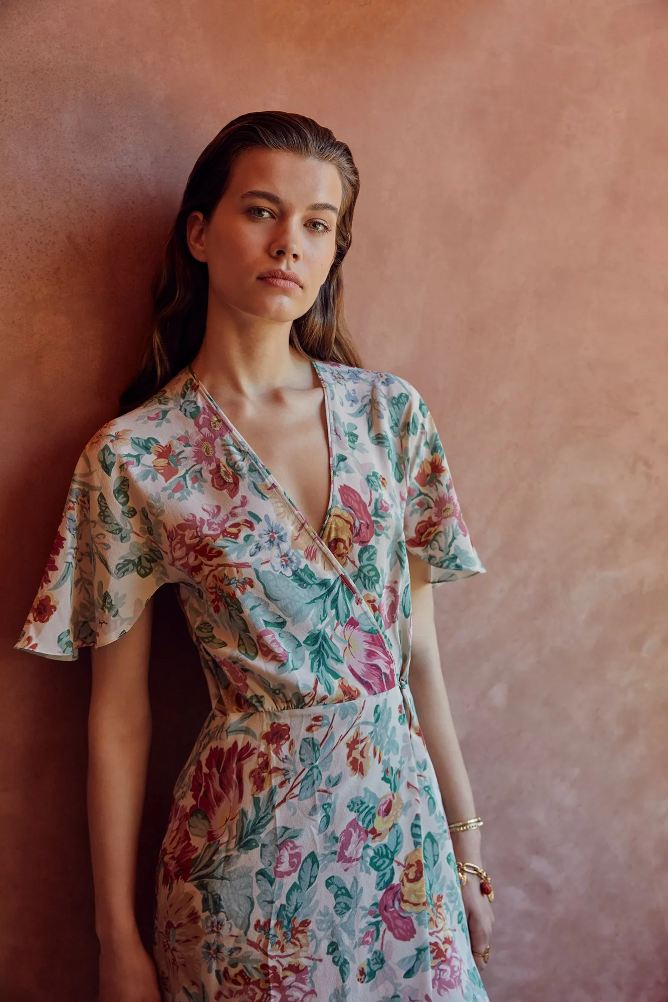 Eva Floral Wrap Dress sold by Beulah product image thumbnail 5