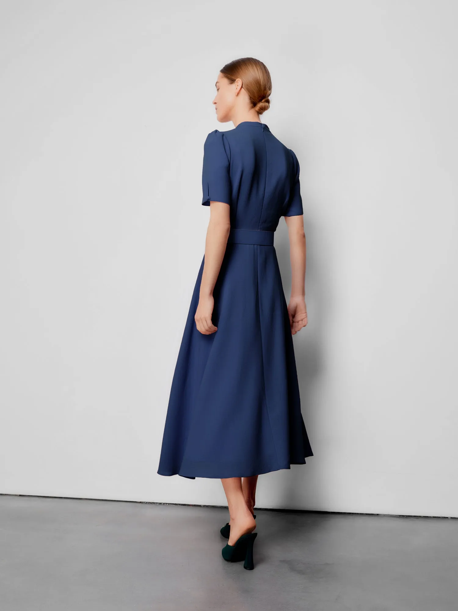 Ahana Navy Short Sleeve Dress sold by Beulah product image thumbnail 5