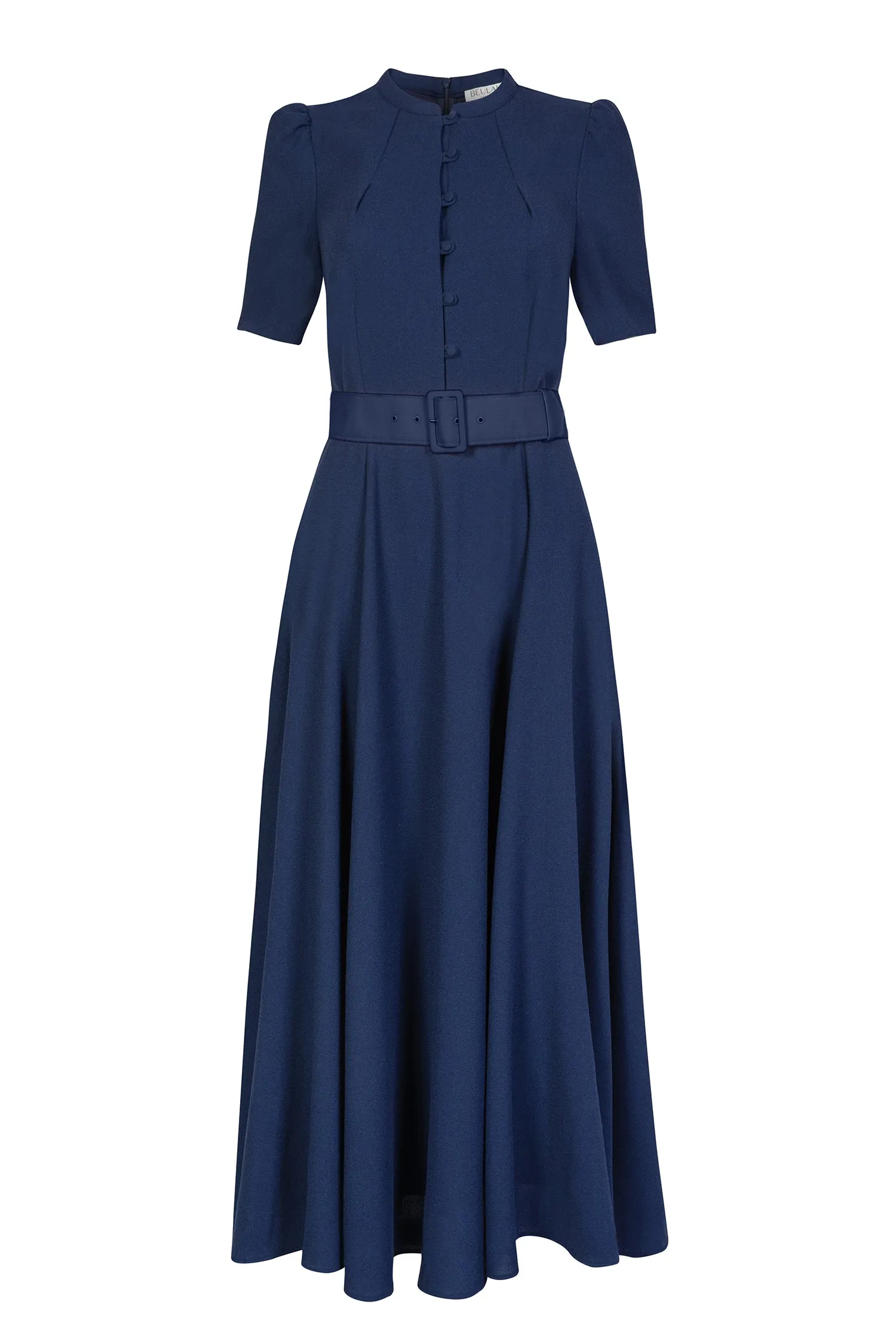 Ahana Navy Short Sleeve Dress sold by Beulah