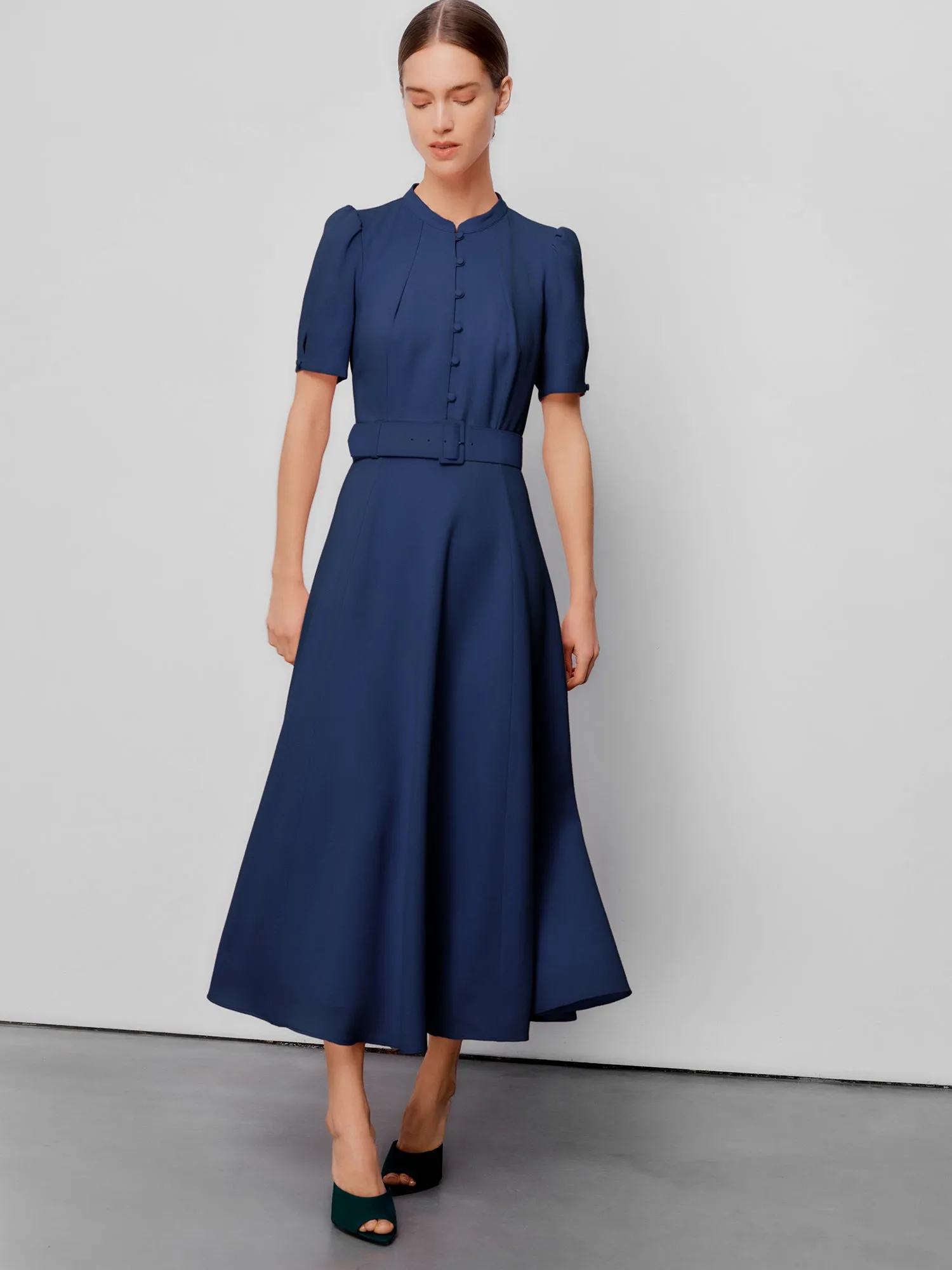 Ahana Navy Short Sleeve Dress sold by Beulah product image thumbnail 3