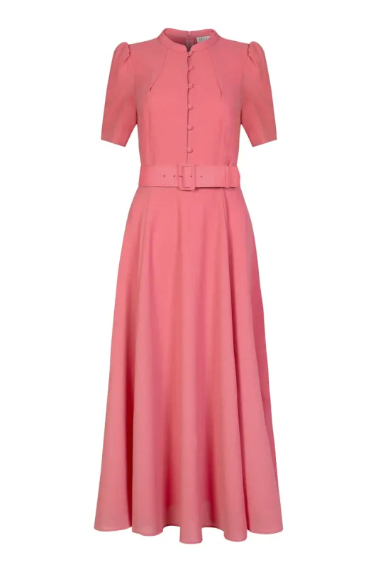 Ahana Dusty Pink Short Sleeve Dress sold by Beulah