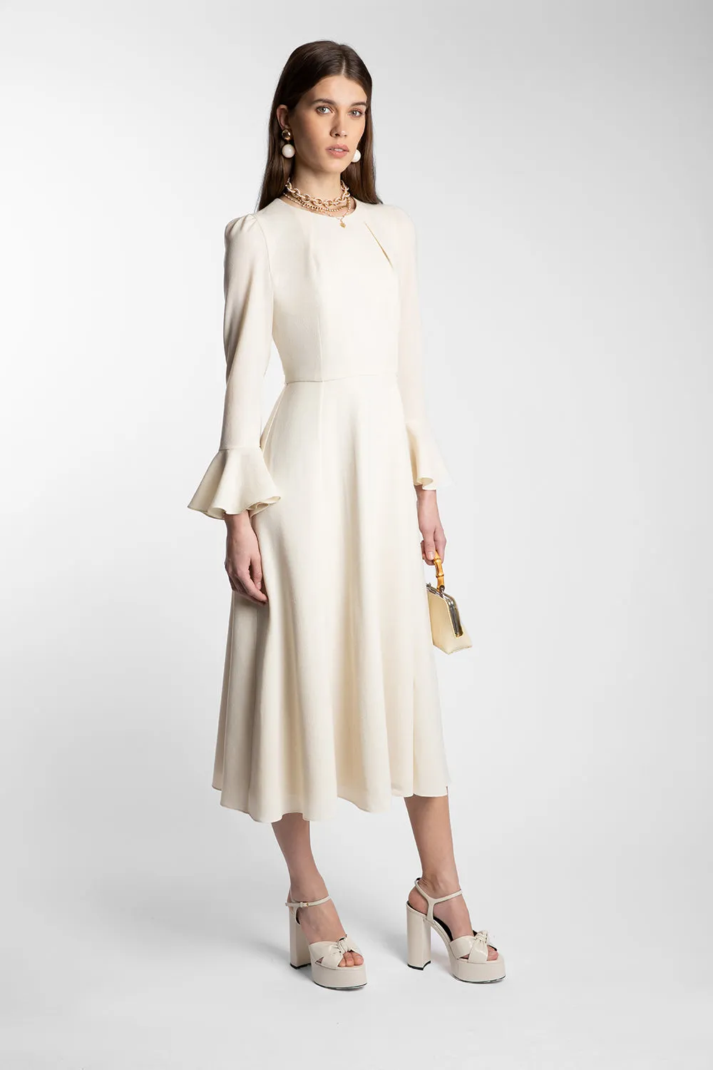 Yahvi Cream Dress sold by Beulah product image thumbnail 3