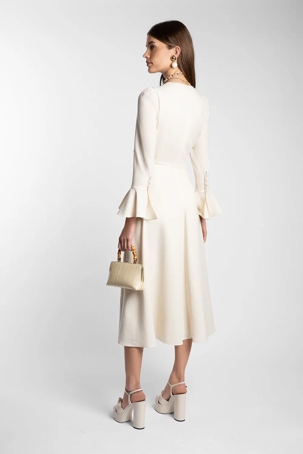 Yahvi Cream Dress sold by Beulah product image thumbnail 4