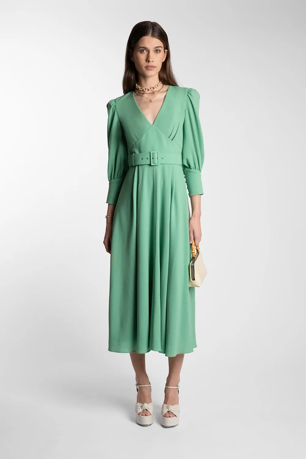 Florentina Pea Green Dress sold by Beulah product image thumbnail 2