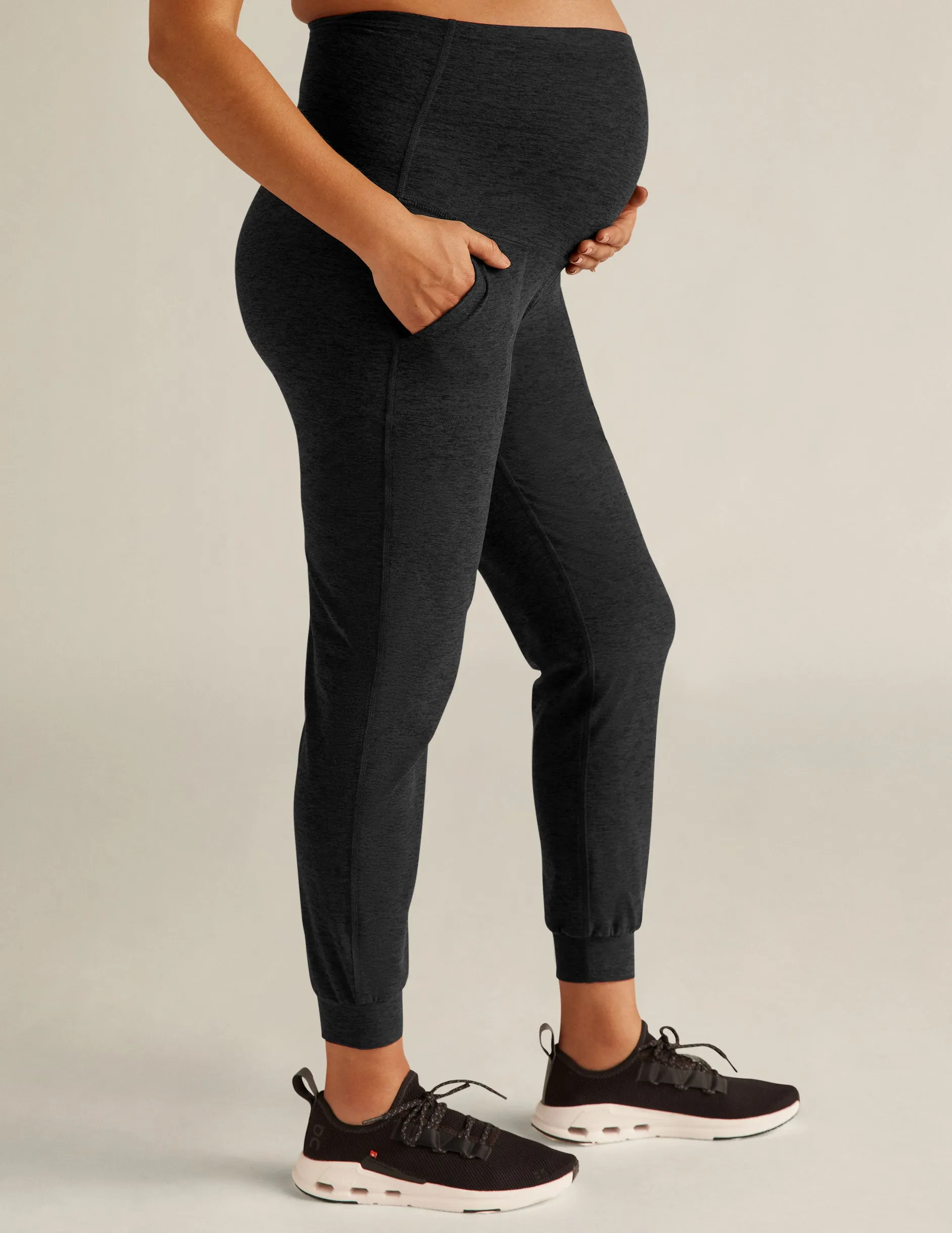 Spacedye™ Beyond the Bump Maternity Midi Jogger sold by Beyond Yoga