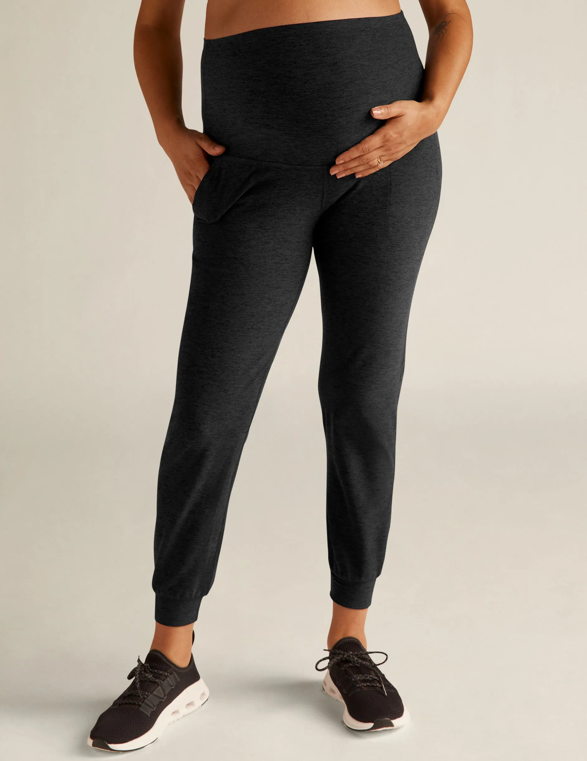 Spacedye™ Beyond the Bump Maternity Midi Jogger sold by Beyond Yoga product image thumbnail 2