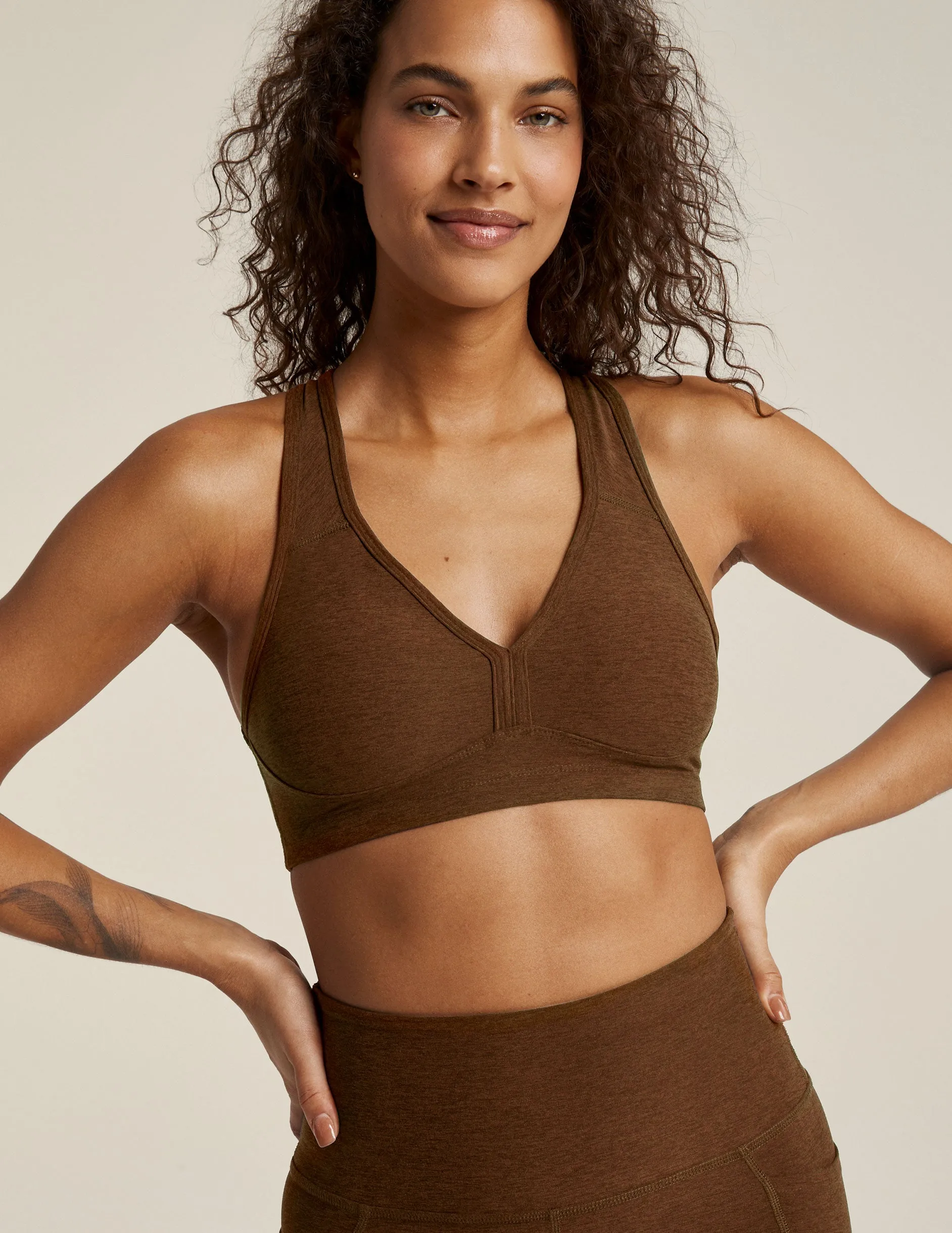 Spacedye Lift Your Spirits Bra sold by Beyond Yoga