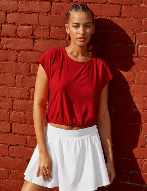 Featherweight Top Priority Cropped Tee sold by Beyond Yoga