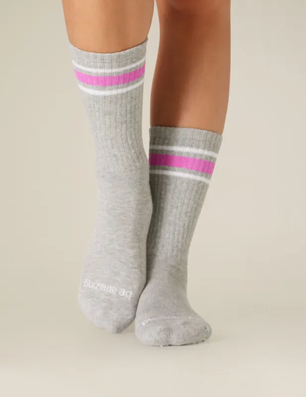 Sticky Be Amazing Crew Grip Socks sold by Beyond Yoga