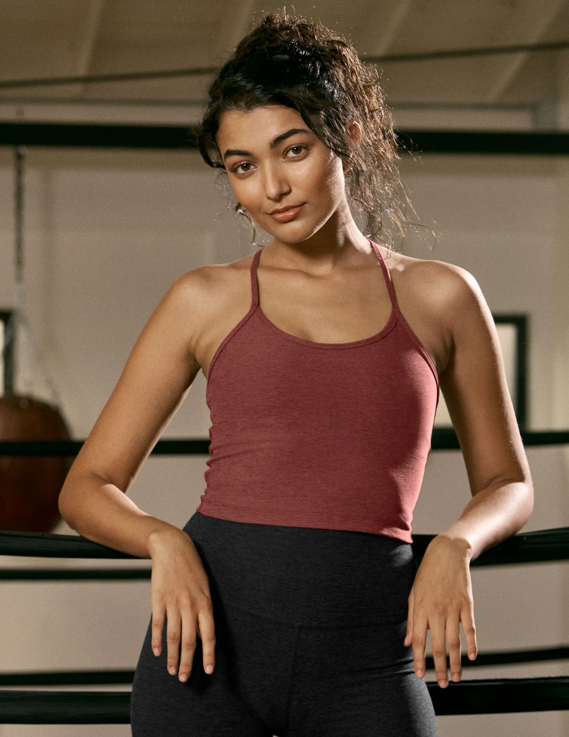 Spacedye Slim Racerback Cropped Tank sold by Beyond Yoga