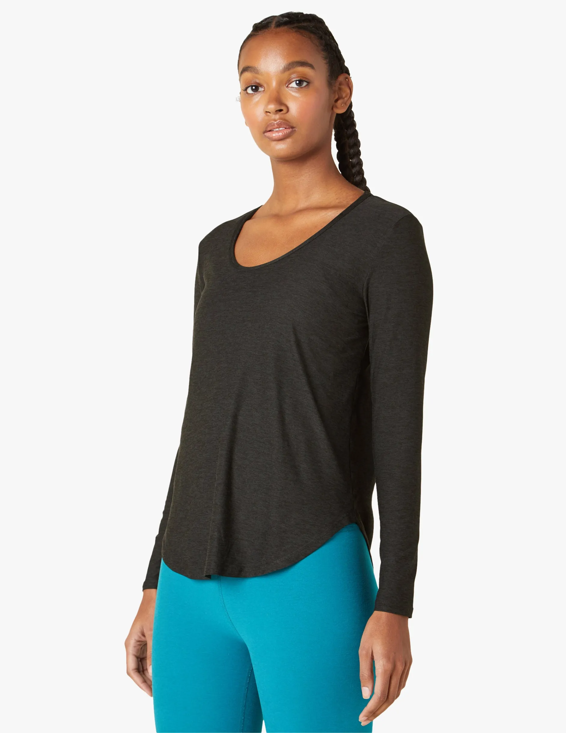 Featherweight Scooped Long Sleeve Pullover sold by Beyond Yoga product image thumbnail 2