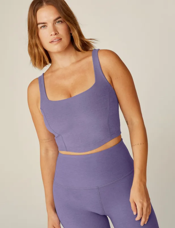 Spacedye Make Plans High Cropped Tank sold by Beyond Yoga