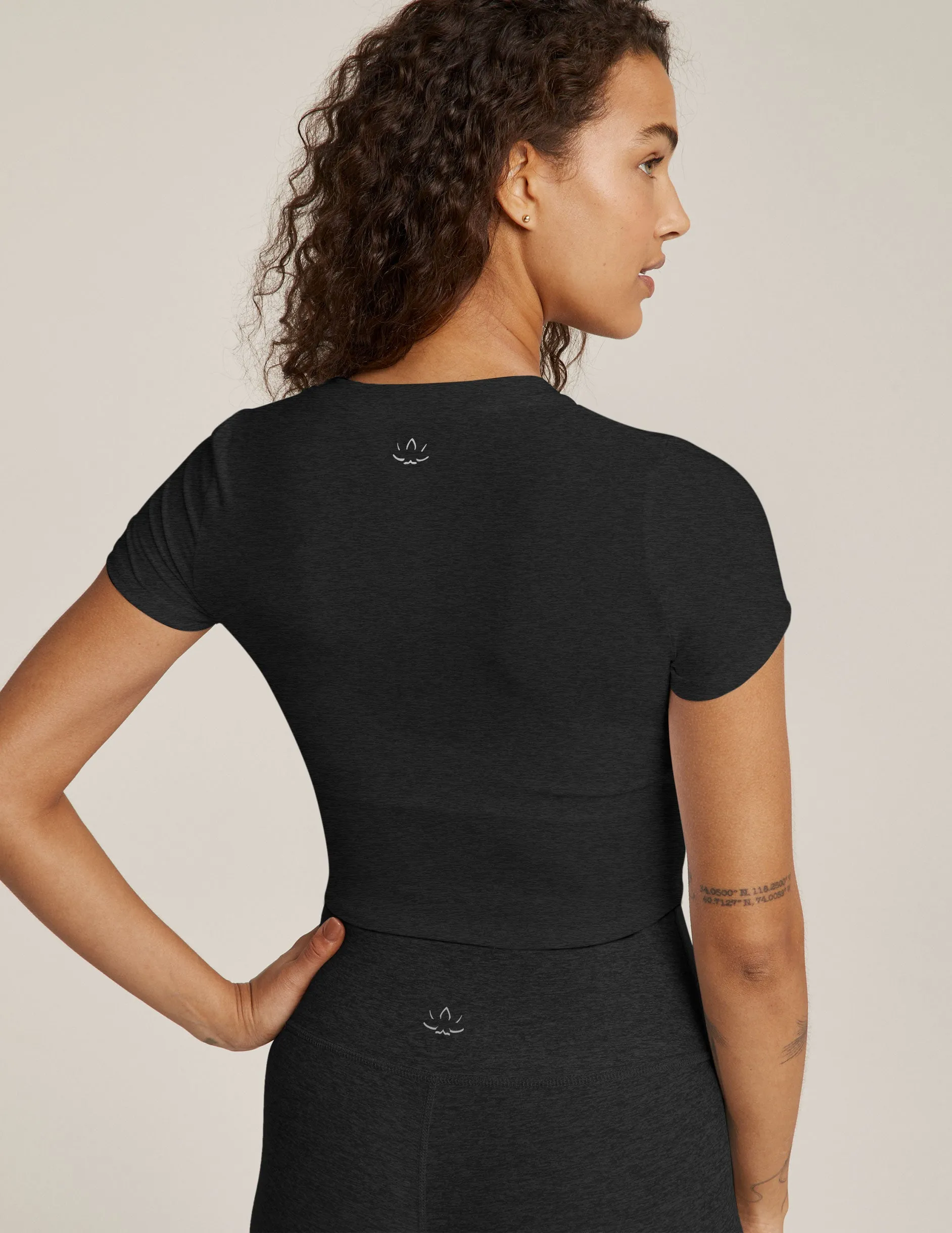 Featherweight Under Over Cropped Tee sold by Beyond Yoga product image thumbnail 3