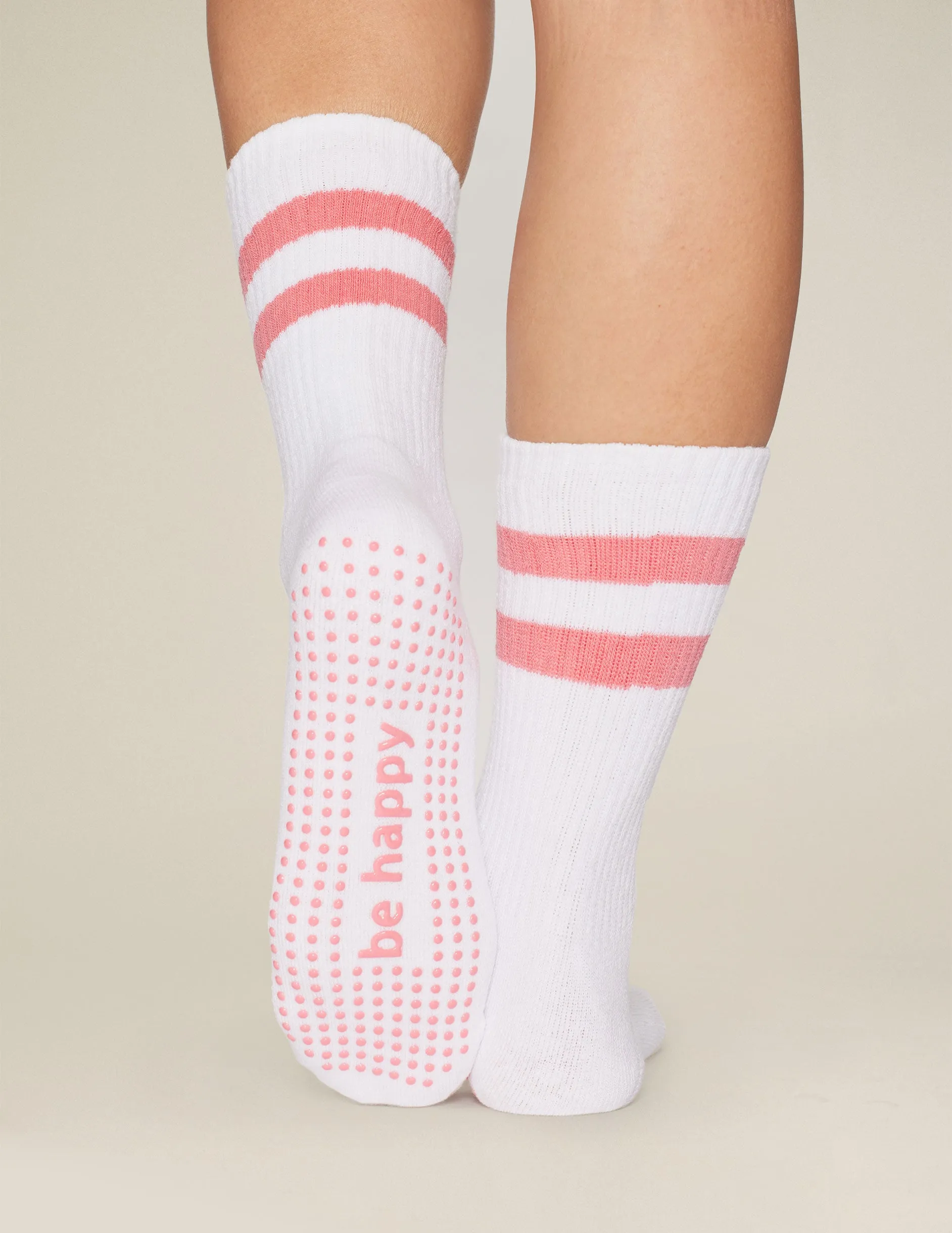 Sticky Be Happy Womens Crew Grip Socks sold by Beyond Yoga product image thumbnail 2