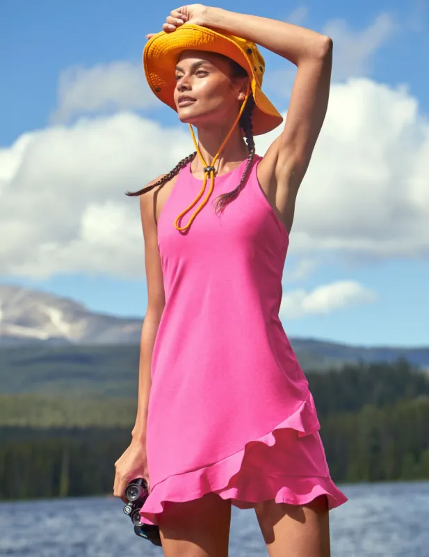 Spacedye Ruffled Up Dress sold by Beyond Yoga