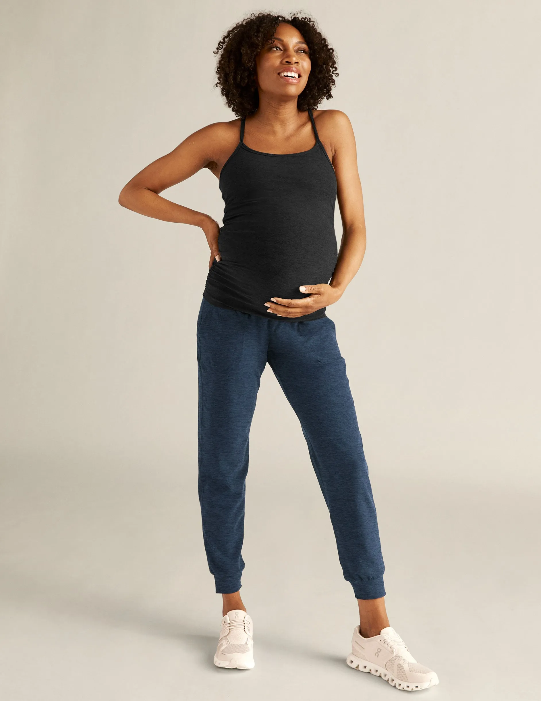 Spacedye Keep Your Cool Maternity Slim Racerback Tank sold by Beyond Yoga product image thumbnail 5