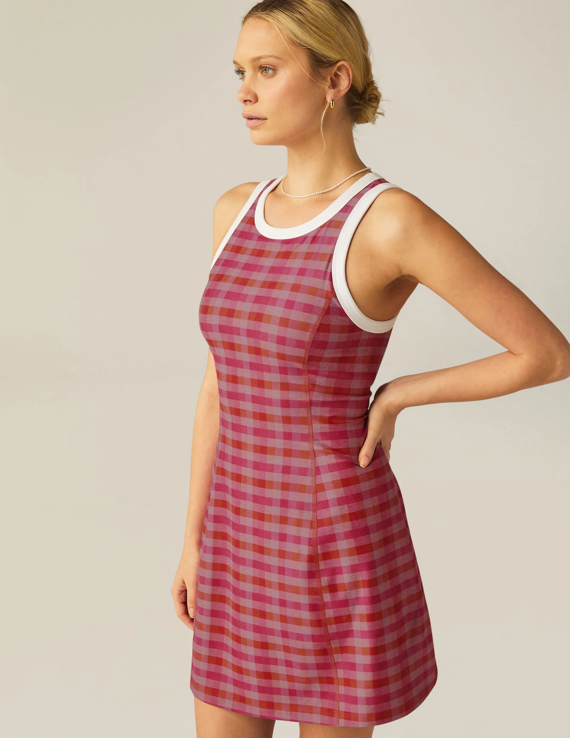 Pink Gingham SoftMark Outlines Dress sold by Beyond Yoga