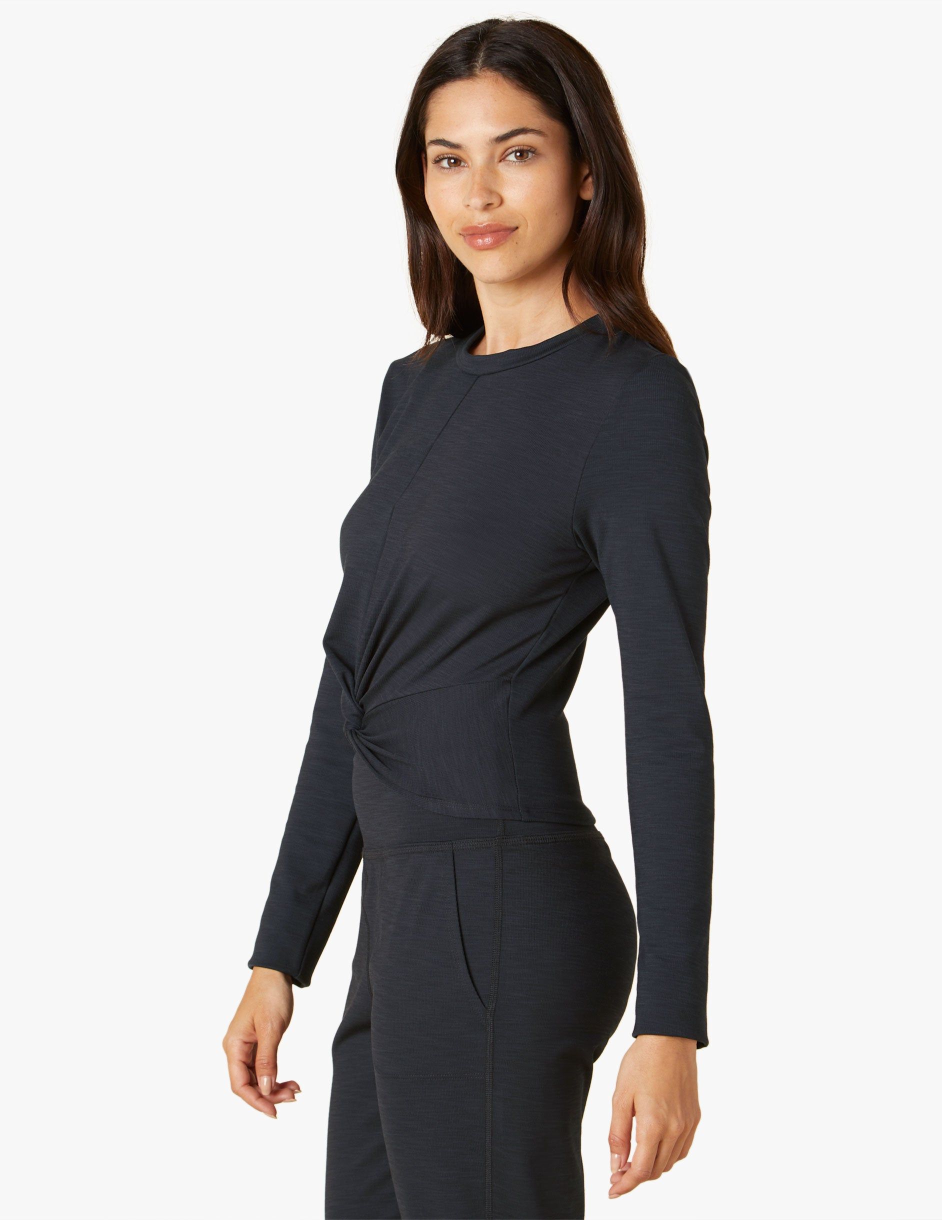 Heather Rib Groove Cropped Top sold by Beyond Yoga product image thumbnail 3