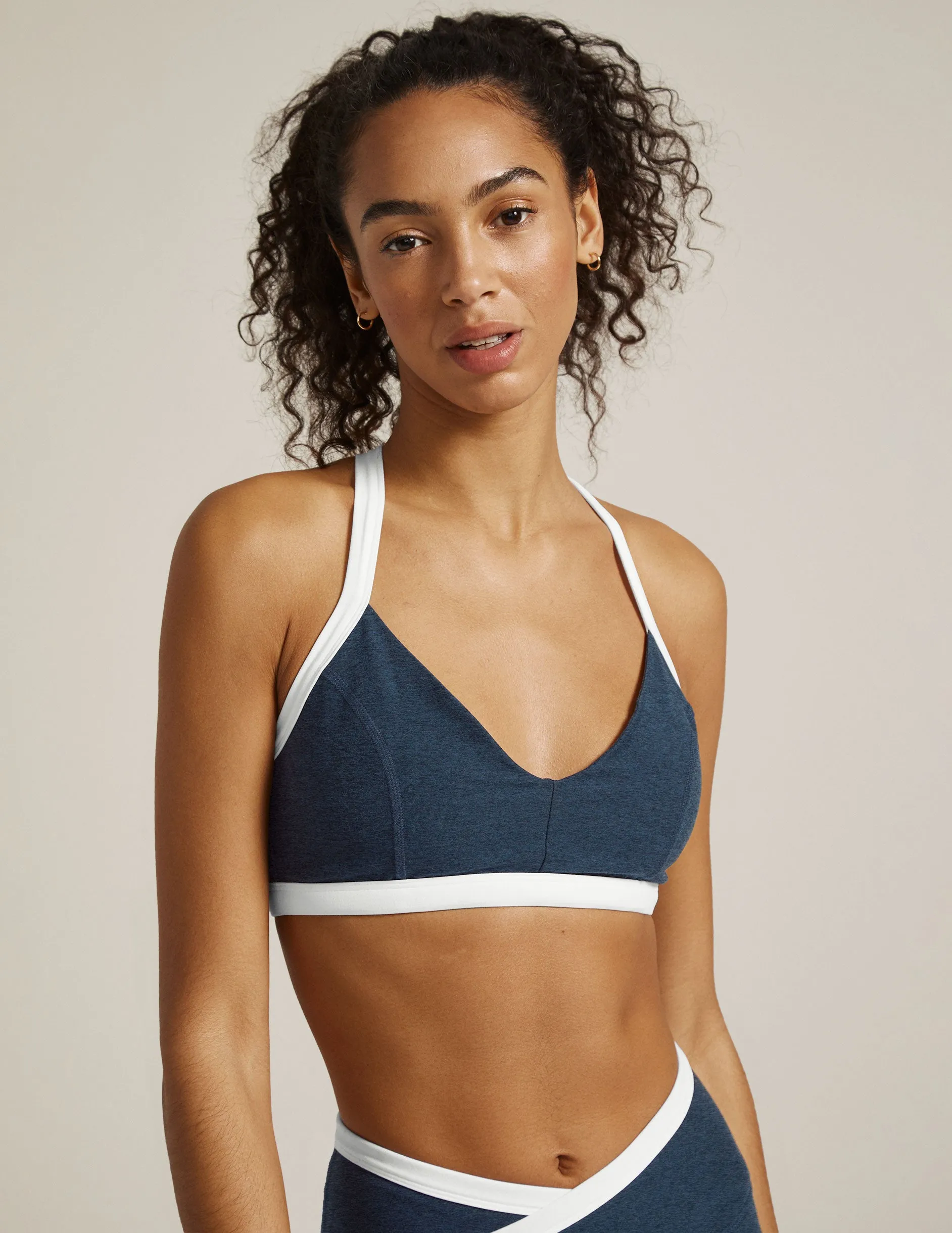 Spacedye Outlines Bra sold by Beyond Yoga