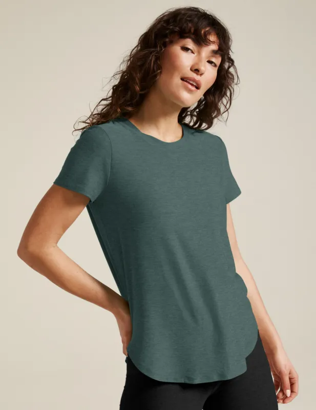 Featherweight On The Down Low Tee sold by Beyond Yoga