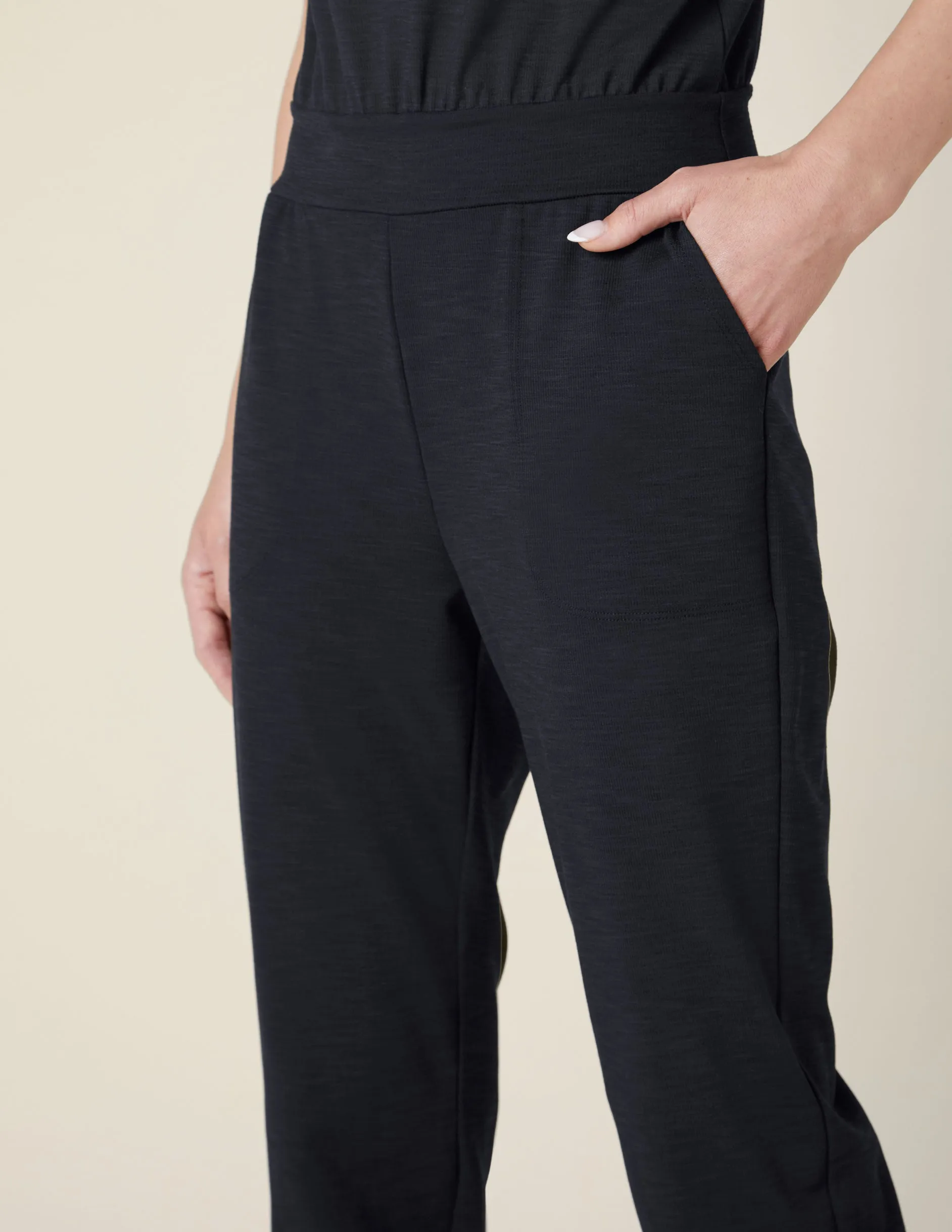 Heather Rib Lounge Around Jumpsuit sold by Beyond Yoga product image thumbnail 5
