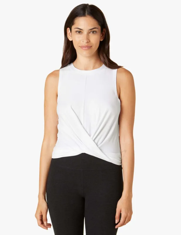 Featherweight Intersect Cropped Tank sold by Beyond Yoga