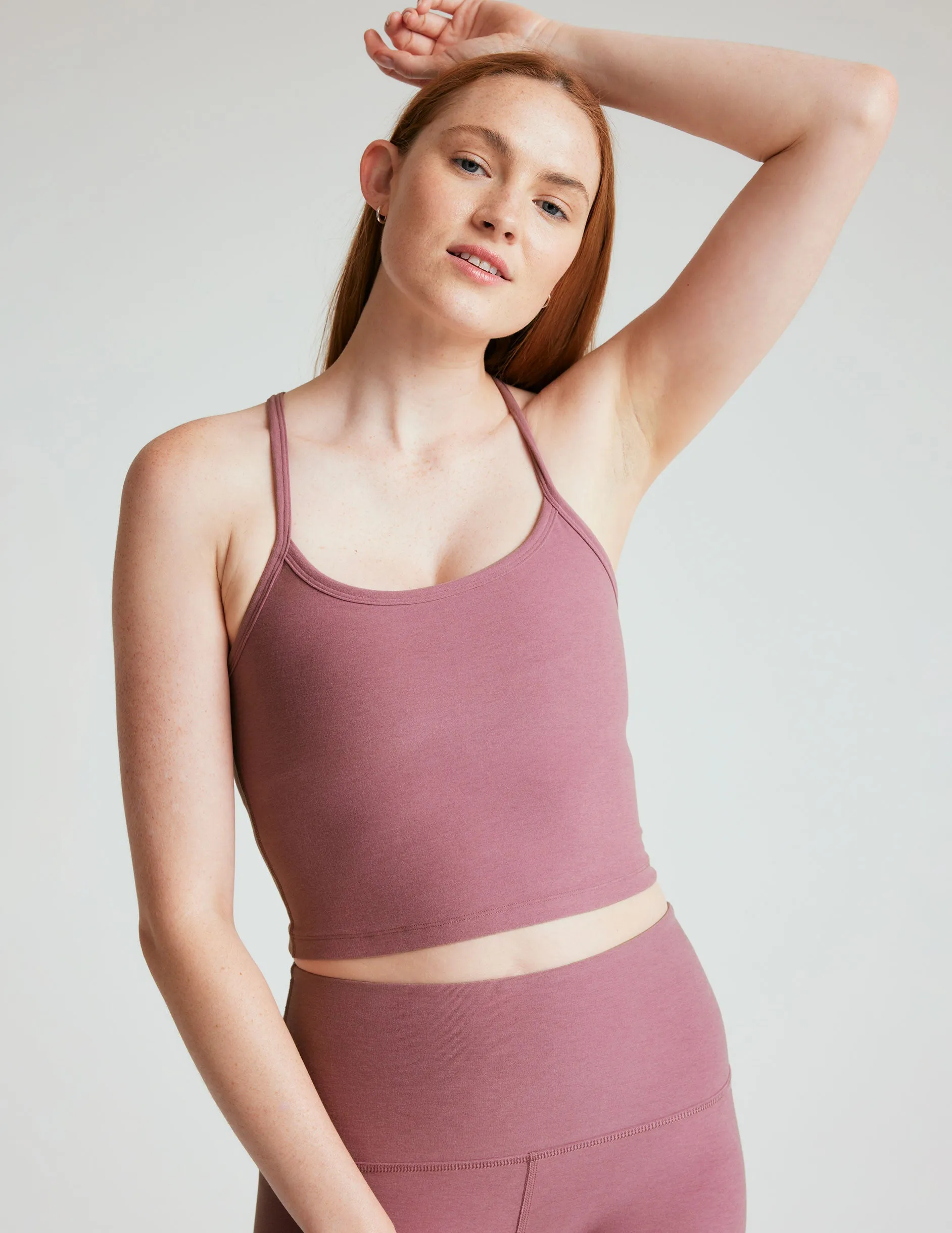 Spacedye Slim Racerback Cropped Tank sold by Beyond Yoga