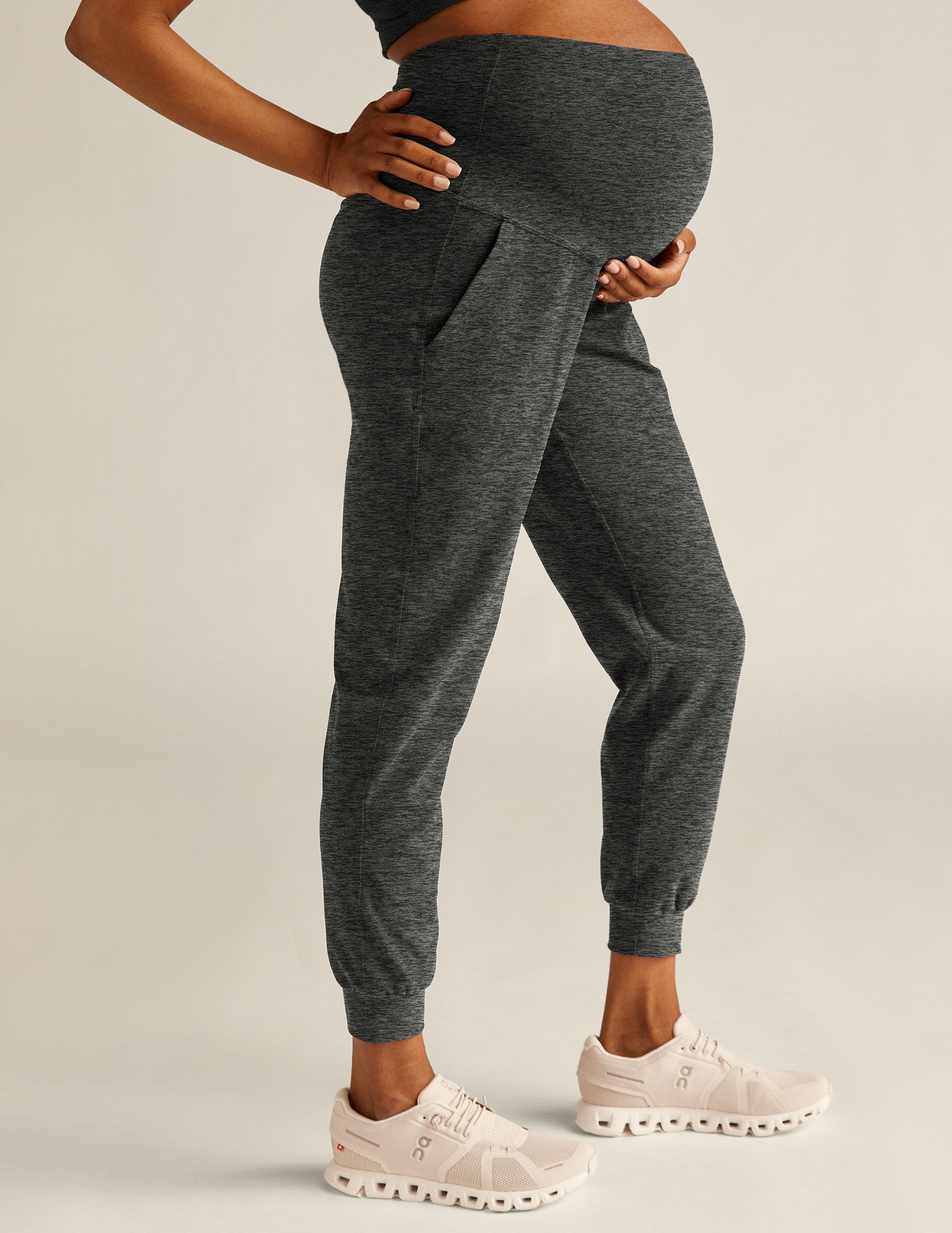 Spacedye Beyond the Bump Maternity Midi Jogger sold by Beyond Yoga