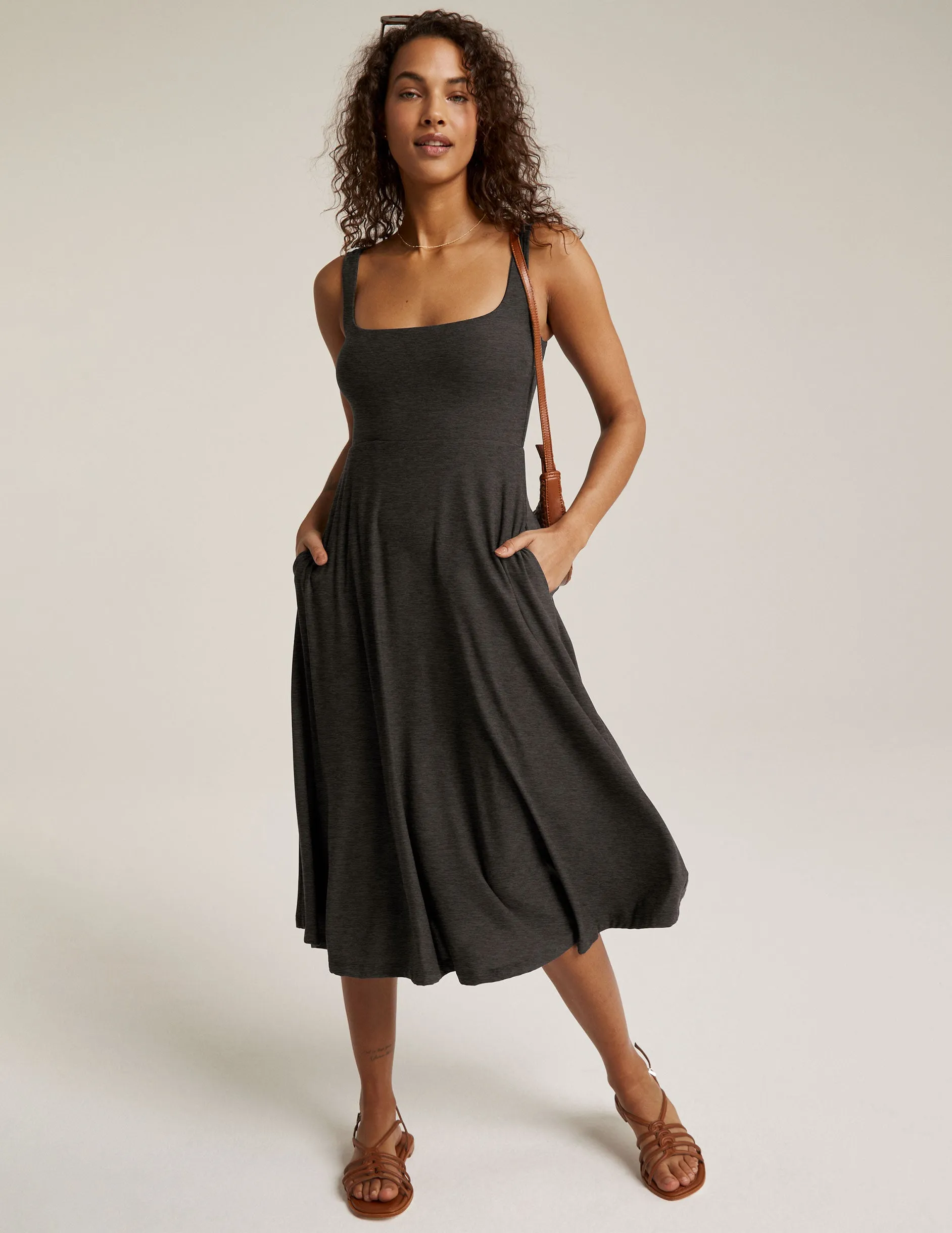 Featherweight At The Ready Square Neck Dress sold by Beyond Yoga