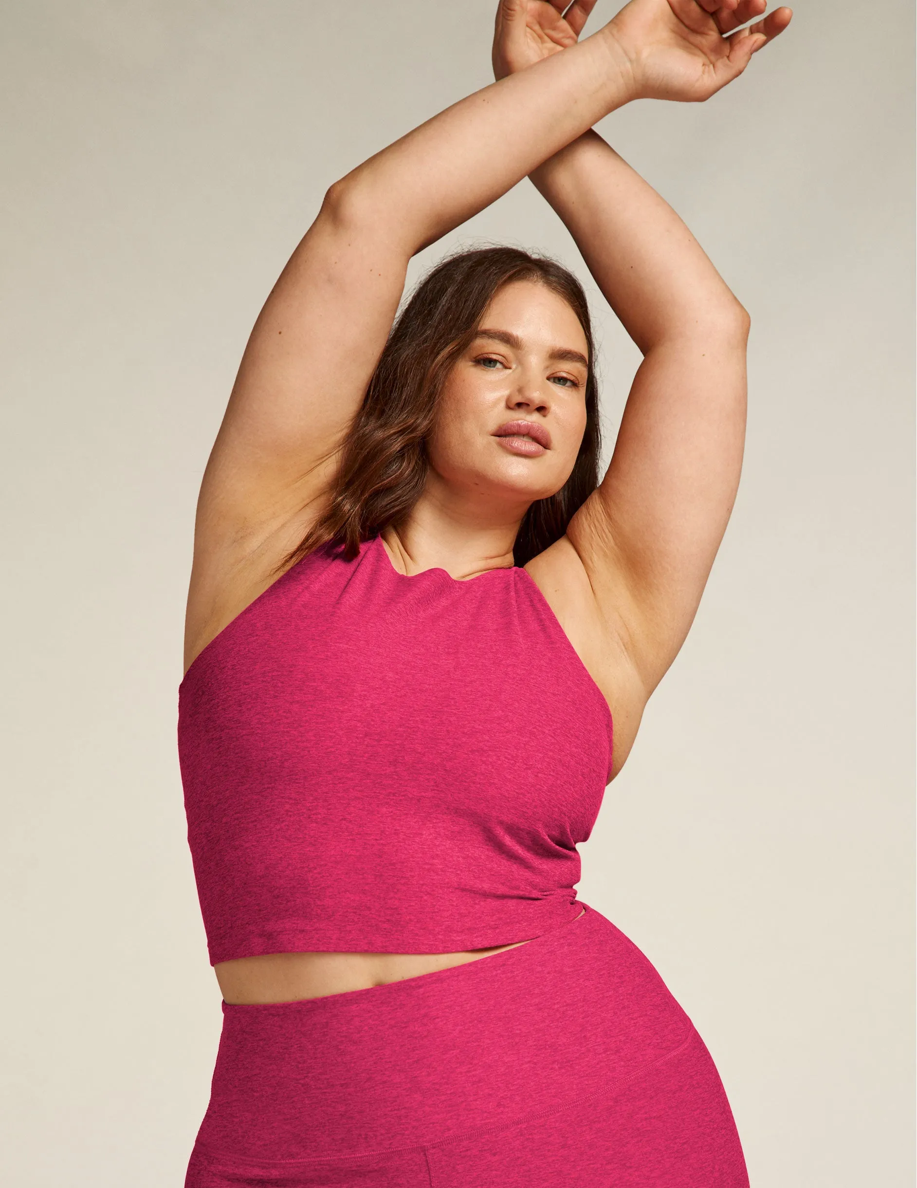 Spacedye Refocus Cropped Tank sold by Beyond Yoga