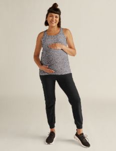 Featherweight Let It Grow Racerback Maternity Tank sold by Beyond Yoga