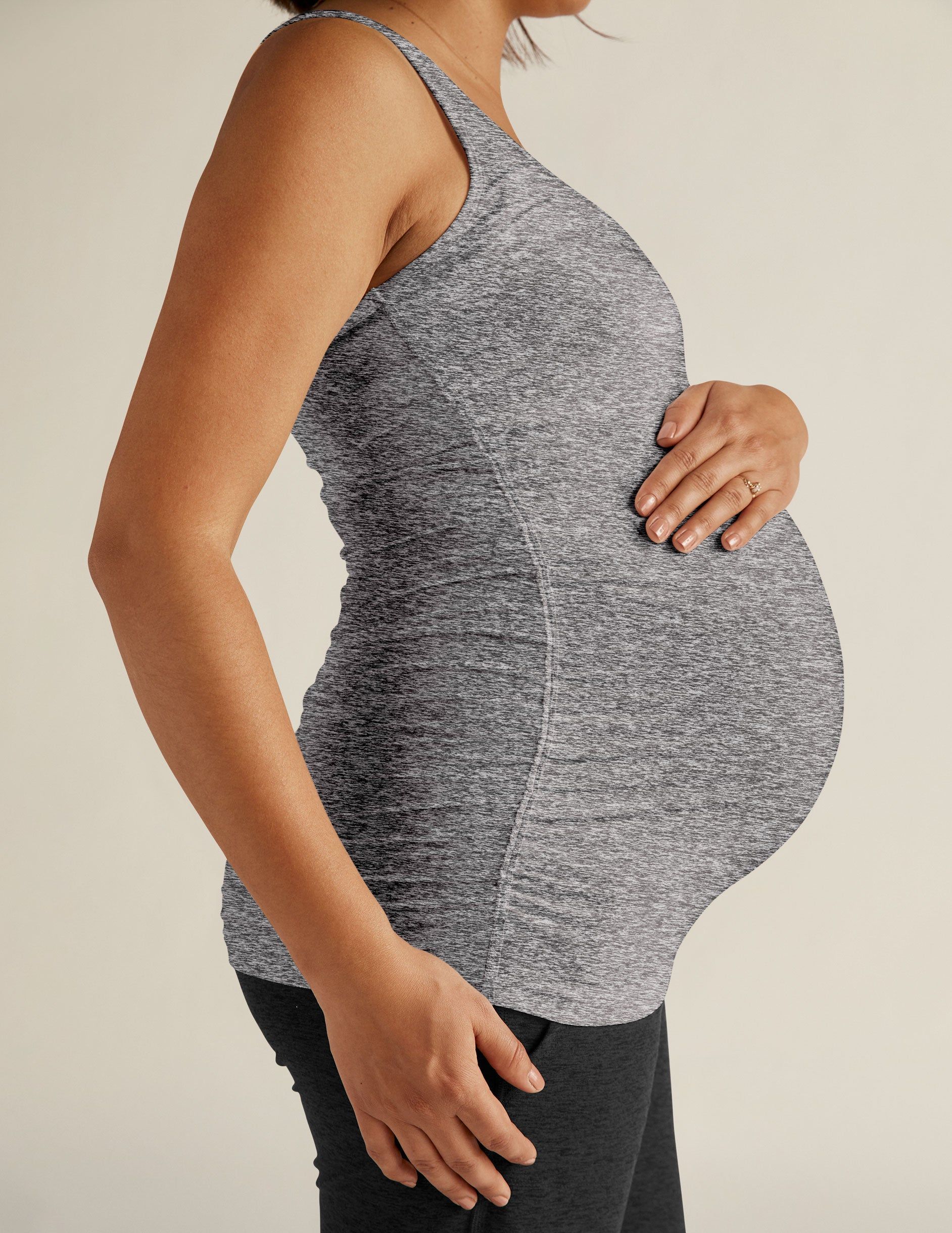 Featherweight Let It Grow Racerback Maternity Tank sold by Beyond Yoga