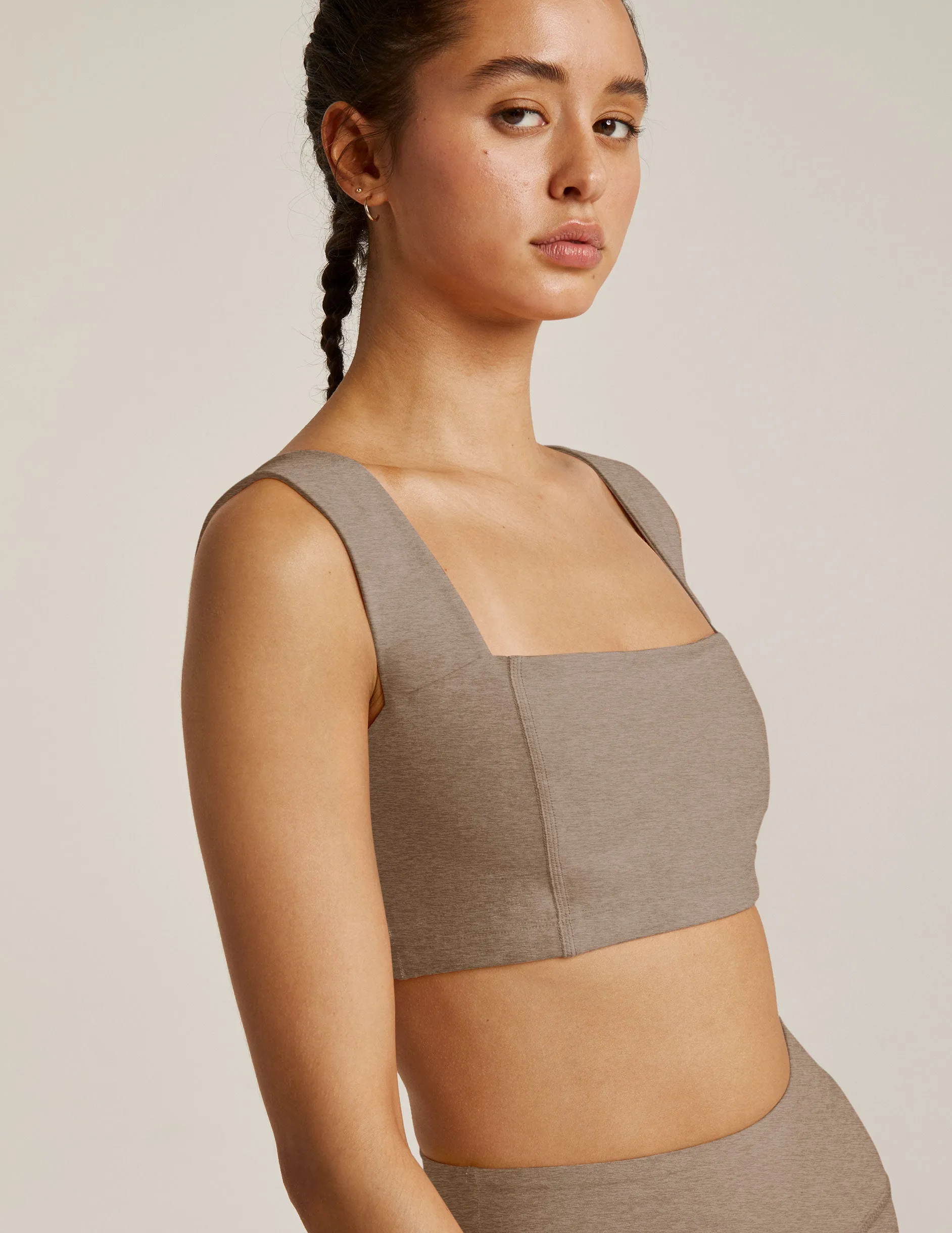Spacedye Squared Bra sold by Beyond Yoga