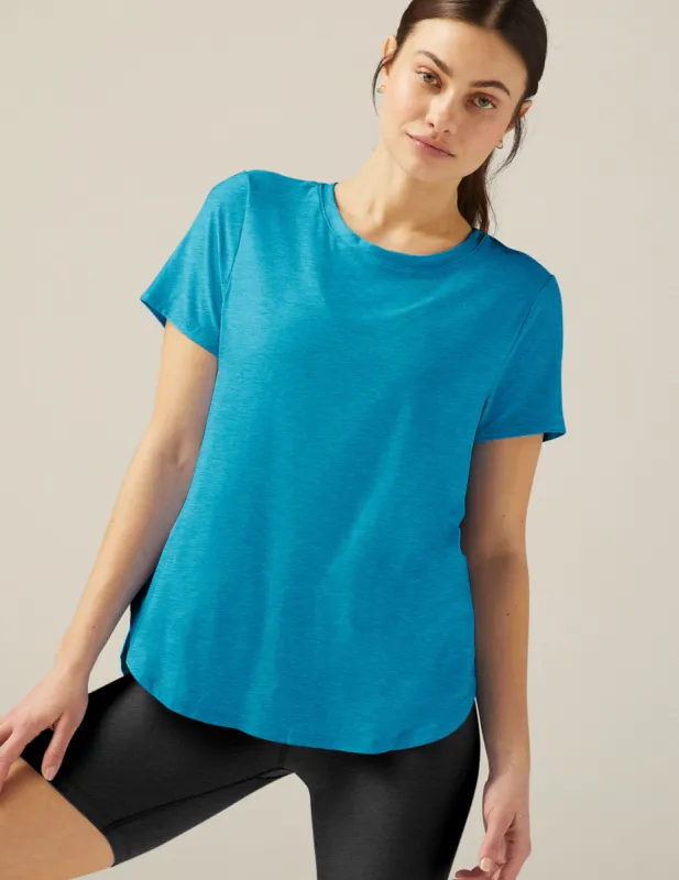 Featherweight On The Down Low Tee sold by Beyond Yoga