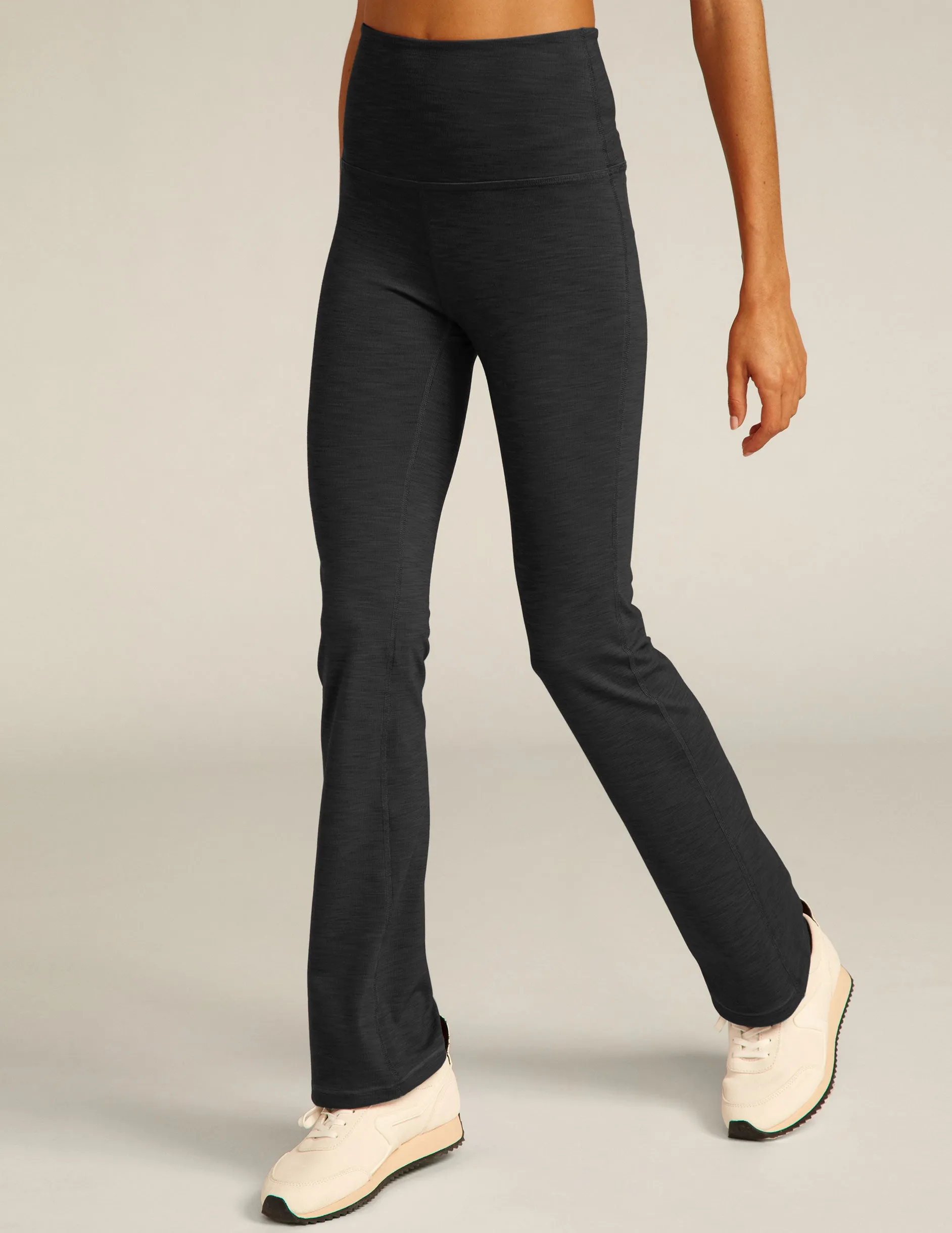 Heather Rib High Waisted Practice Pant sold by Beyond Yoga product image thumbnail 2