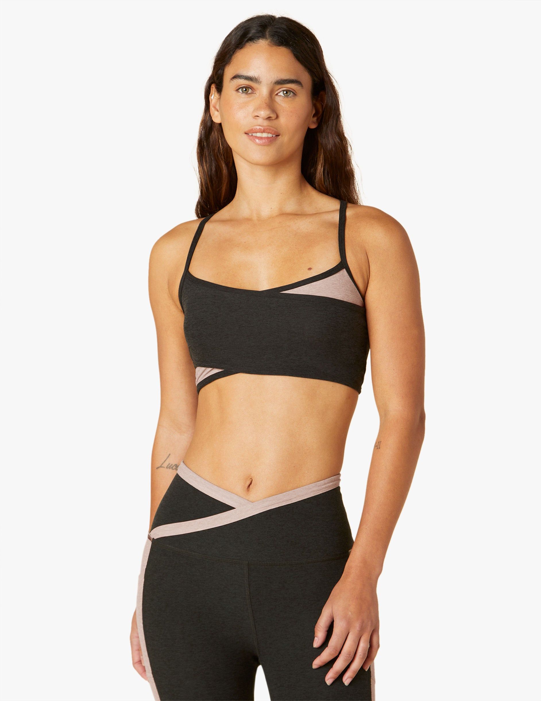 Spacedye At Your Leisure Colorblock Bra sold by Beyond Yoga