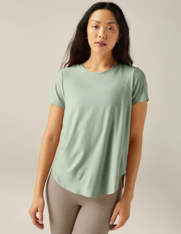 Featherweight On The Down Low Tee sold by Beyond Yoga