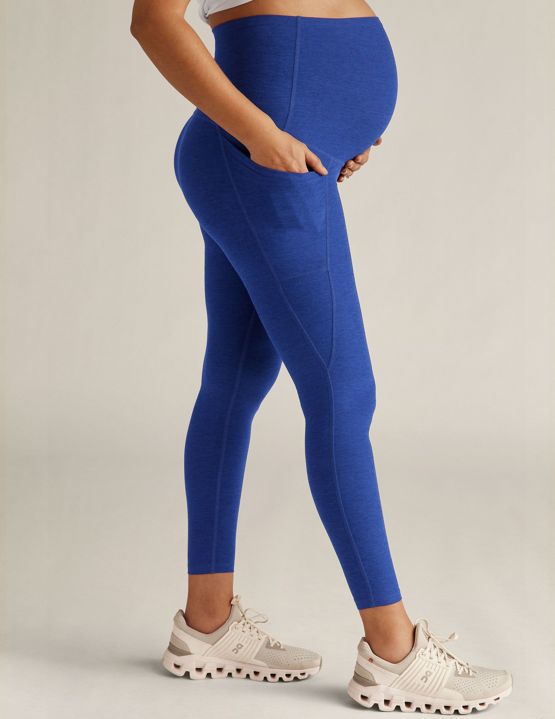 Spacedye Love the Bump Maternity Pocket Midi Legging sold by Beyond Yoga