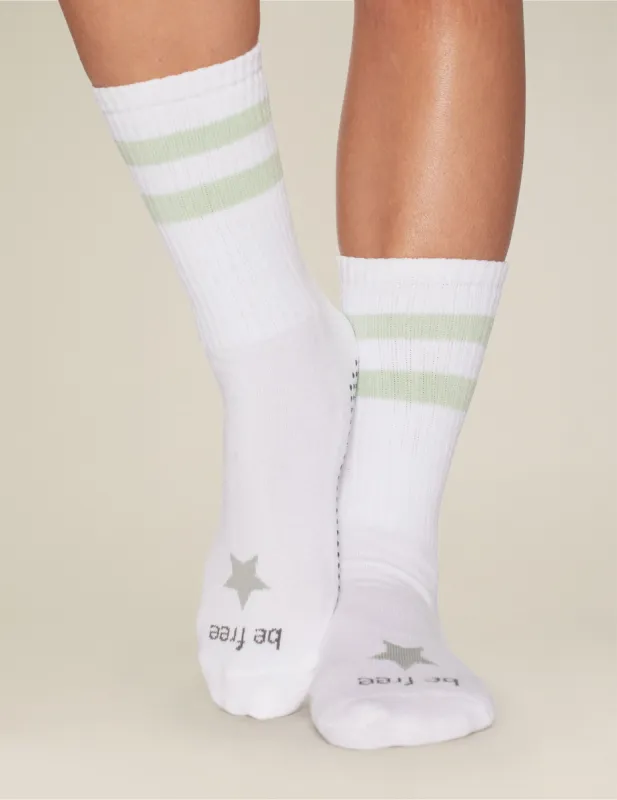 Sticky Be Free Crew Grip Socks sold by Beyond Yoga
