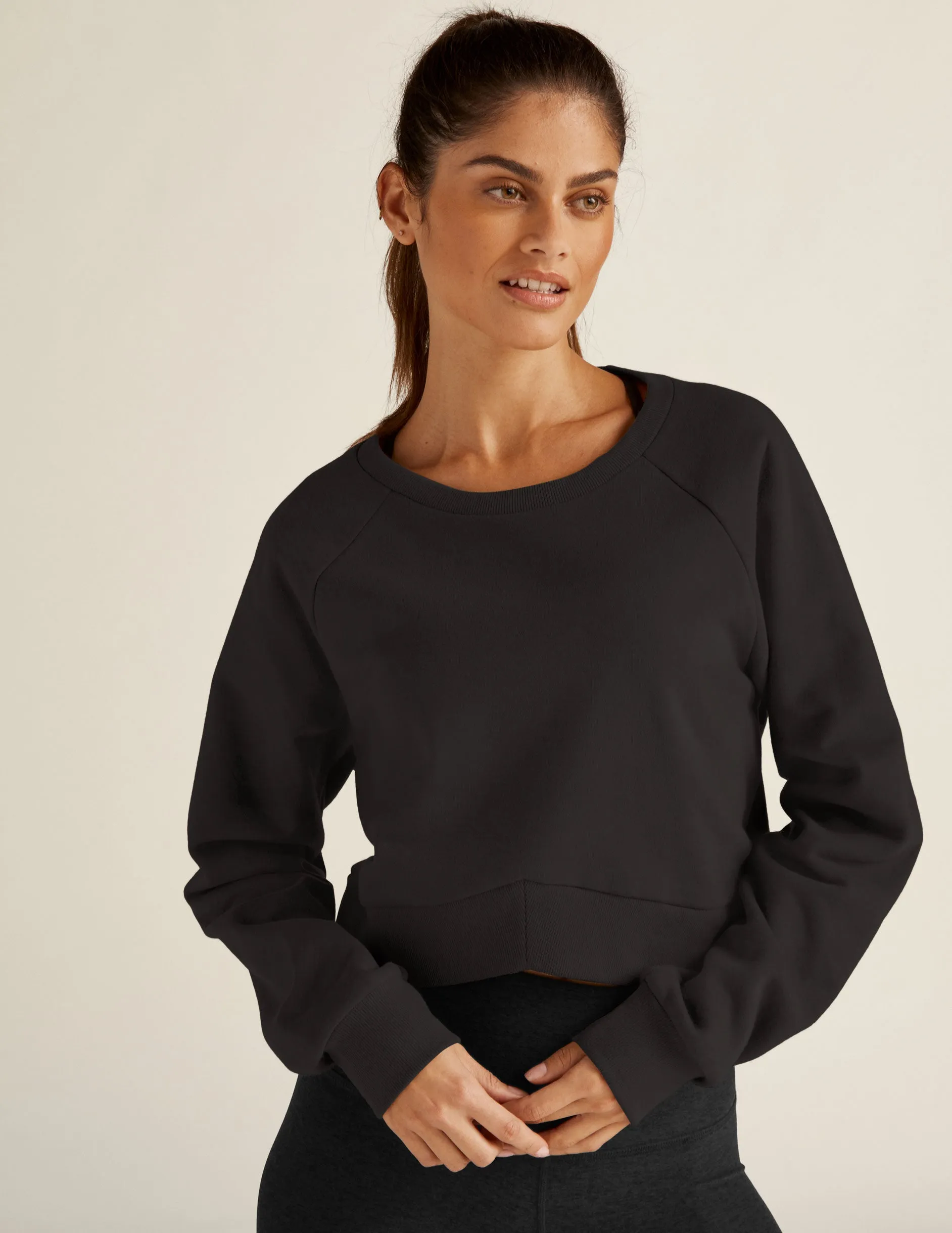 Uplift Cropped Pullover sold by Beyond Yoga