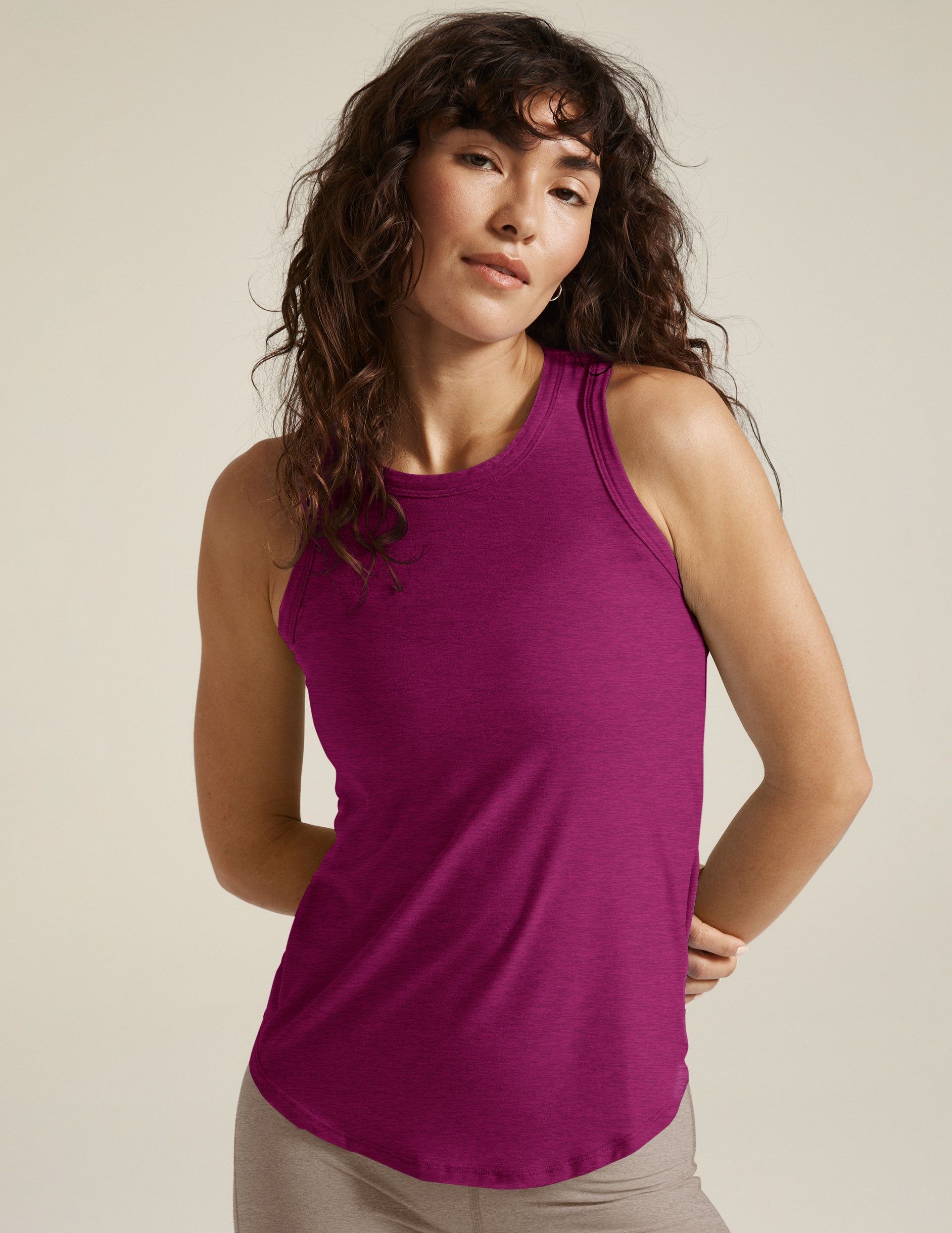 Featherweight Keep It Moving Tank sold by Beyond Yoga