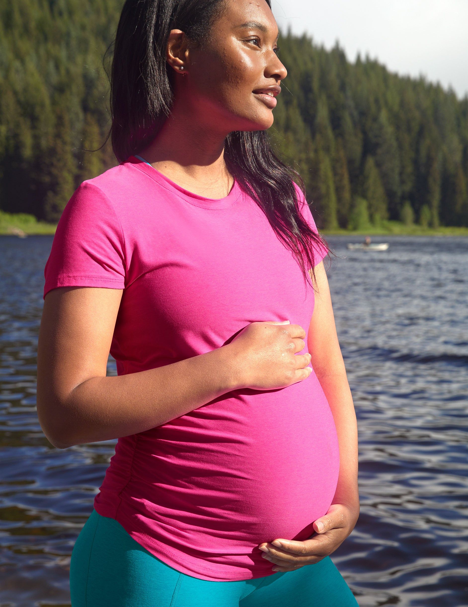 Featherweight One & Only Maternity Tee sold by Beyond Yoga